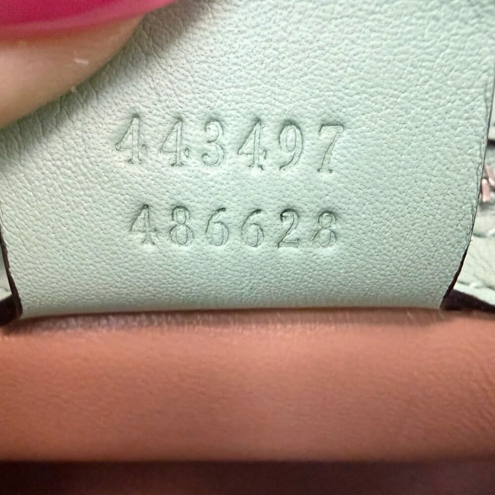 Gucci Medium Marmont Python Embossed Green Leather - image 10